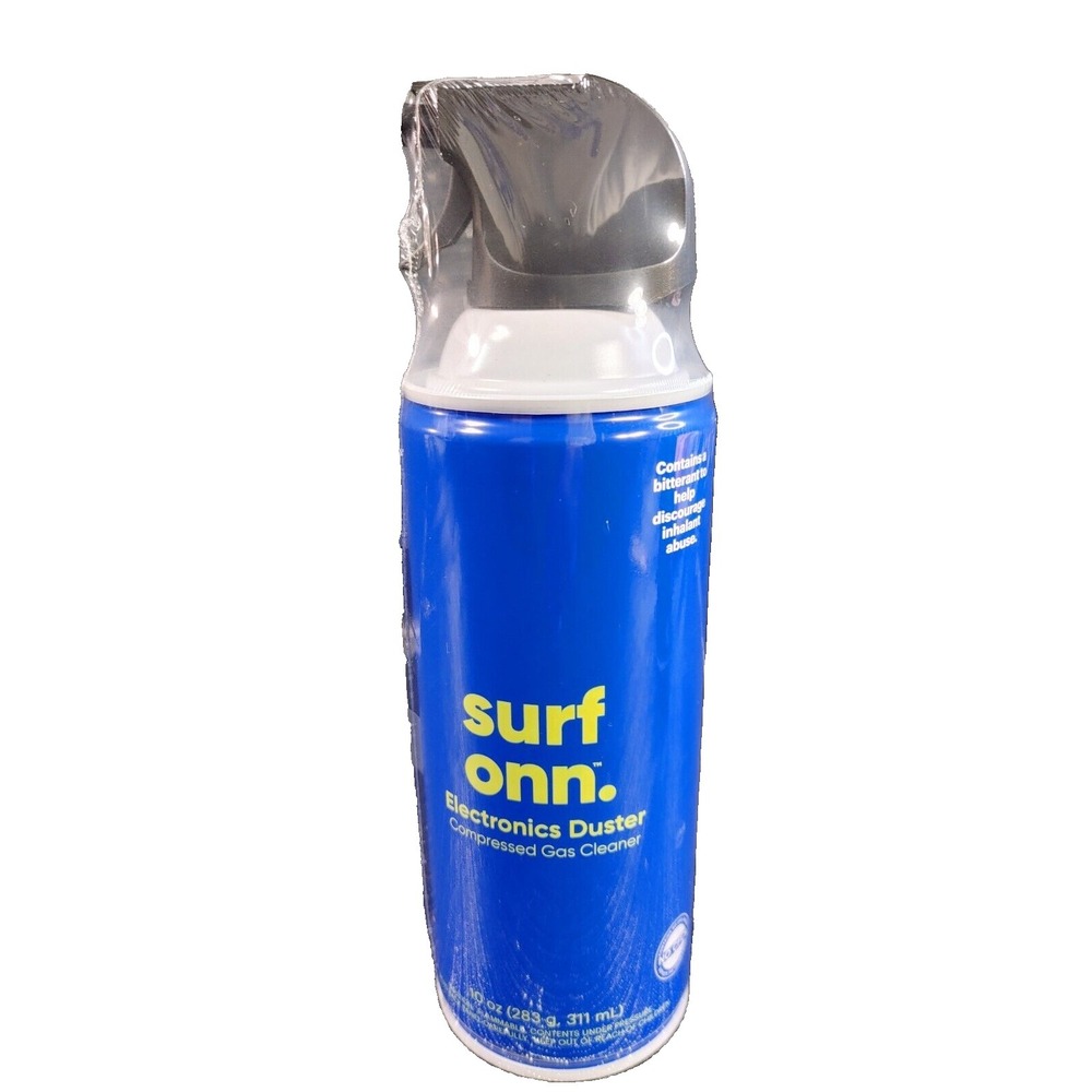 Surf Onn Electronics Duster Spray 10 oz Compressed Gas Cleaner Computer Camera